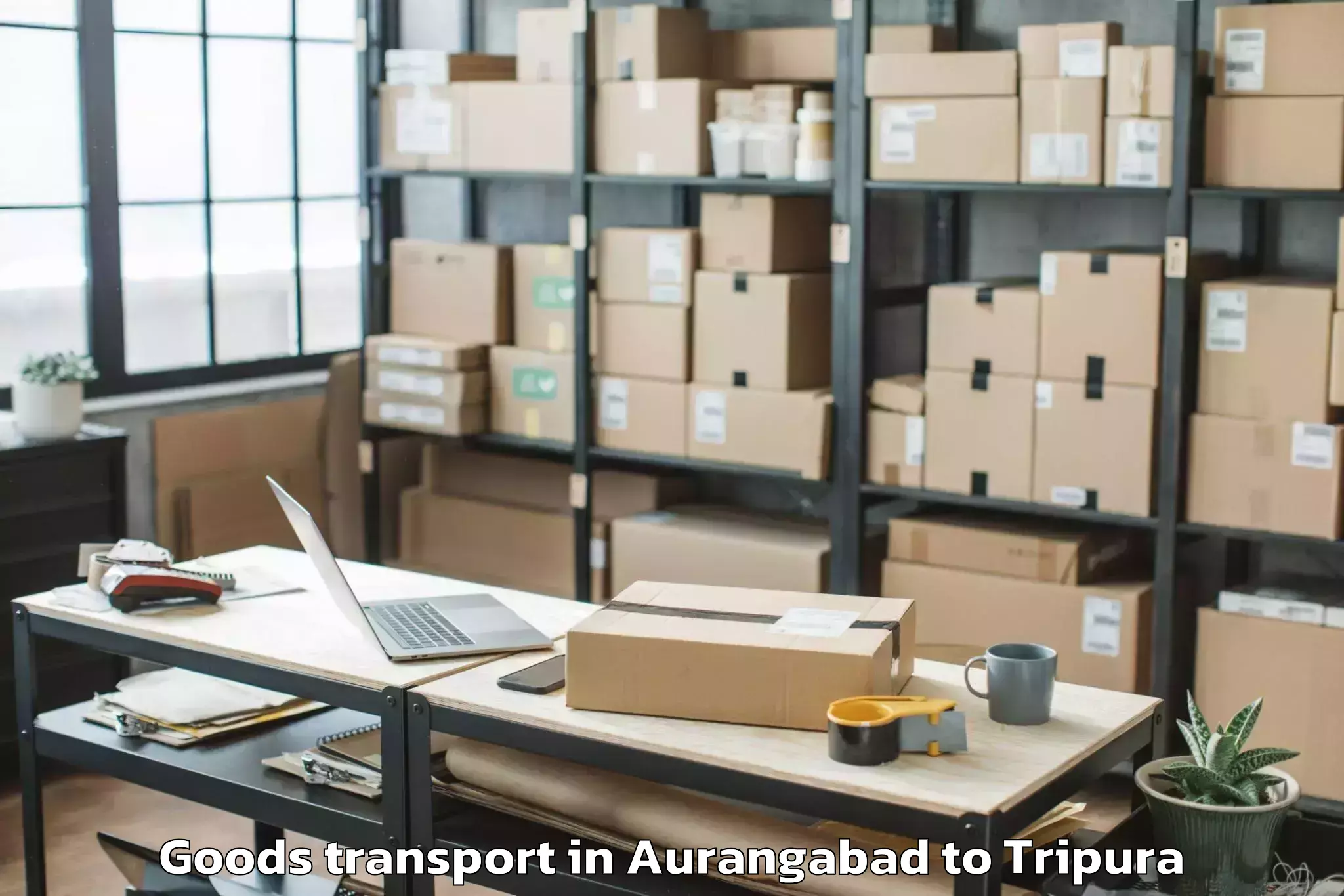 Book Aurangabad to Sonamura Goods Transport Online